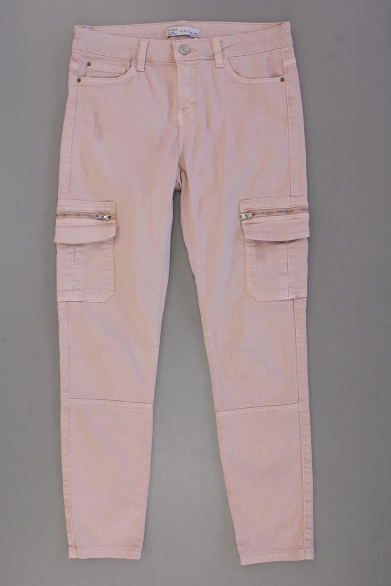 Bershka Cargo Jeans Gr. 38 rosa aus Baumwolle