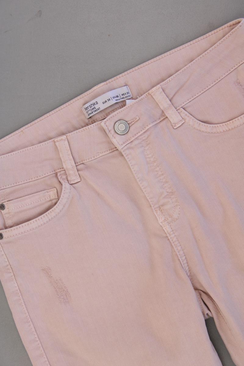 Bershka Cargo Jeans Gr. 38 rosa aus Baumwolle