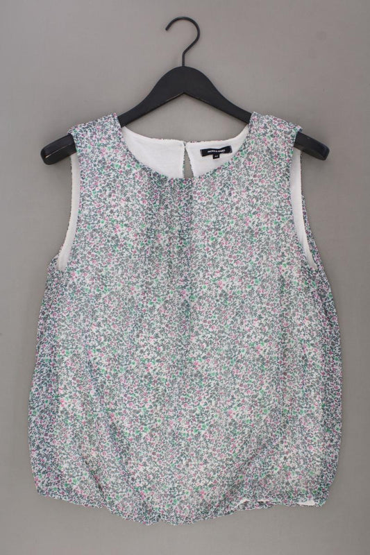 More&More Chiffonbluse Gr. 42 mit Blumenmuster neuwertig Ärmellos mehrfarbig