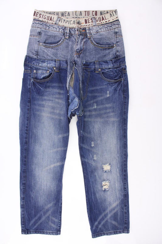 Desigual Baggy Jeans für Herren Gr. UK 42 blau aus Baumwolle