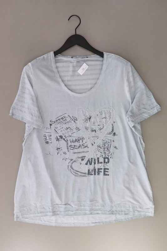 Cosima T-Shirt Gr. 48 Kurzarm blau aus Viskose