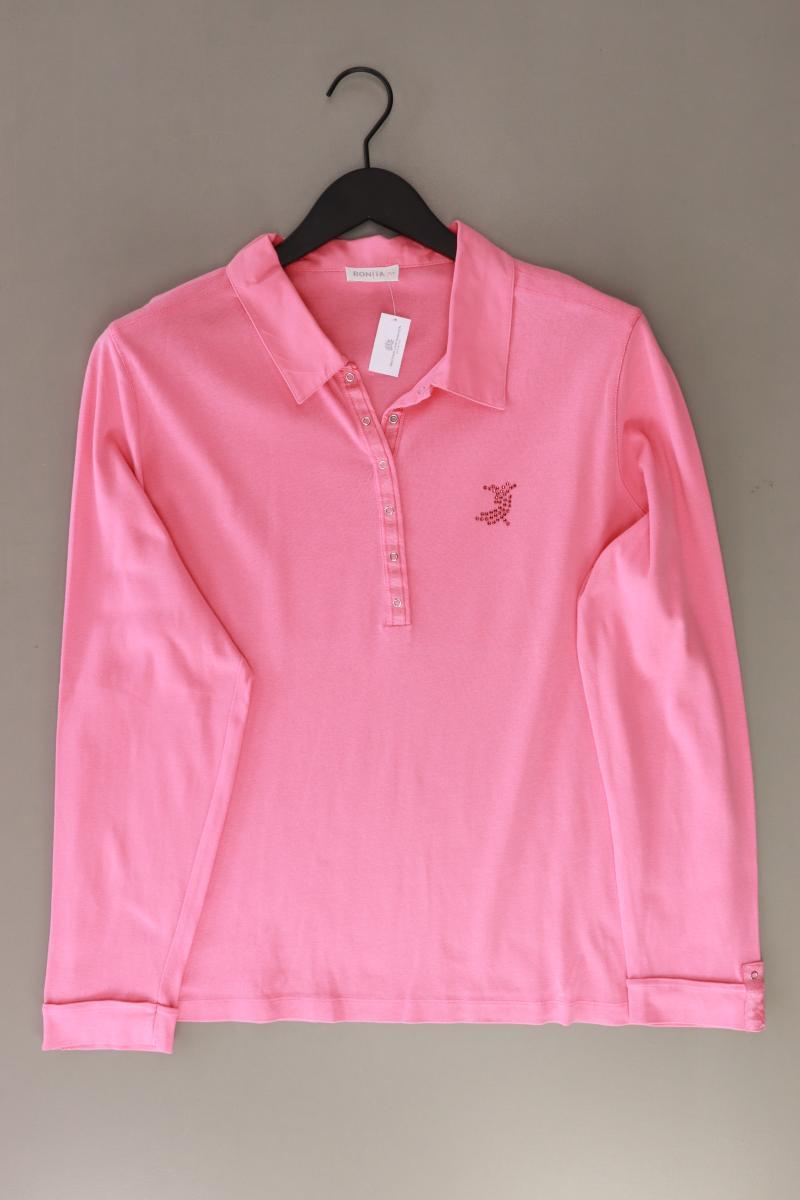 Bonita Poloshirt Gr. XL Langarm rosa aus Baumwolle