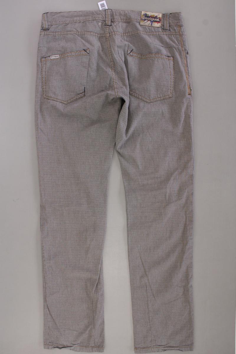 Desigual Hose für Herren Gr. 46 hahnentritt braun aus Baumwolle