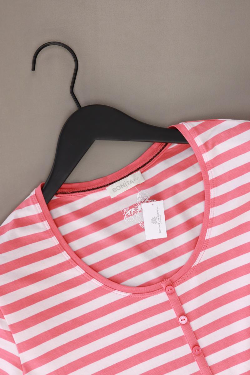Bonita Ringelshirt Gr. XL gestreift Kurzarm rosa aus Baumwolle
