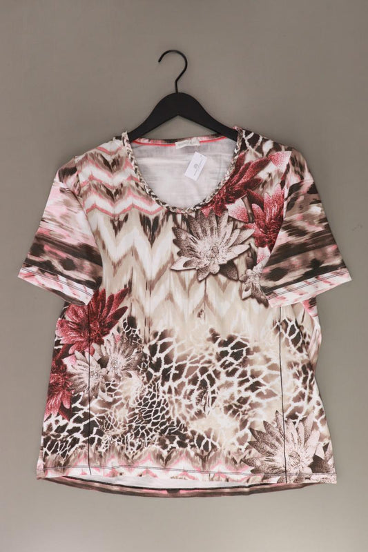 Bonita Printshirt Gr. XL mit Blumenmuster Kurzarm creme aus Viskose