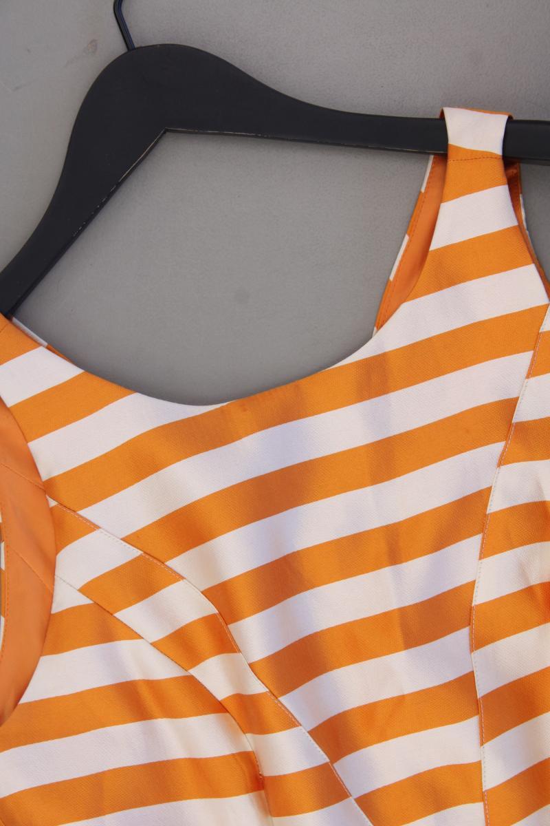 ADOLFO DOMINGUEZ Trägerkleid Gr. 40 gestreift orange aus Polyester
