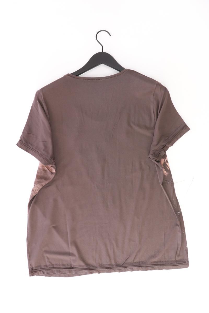 Bonita Printshirt Gr. XL Kurzarm braun aus Viskose