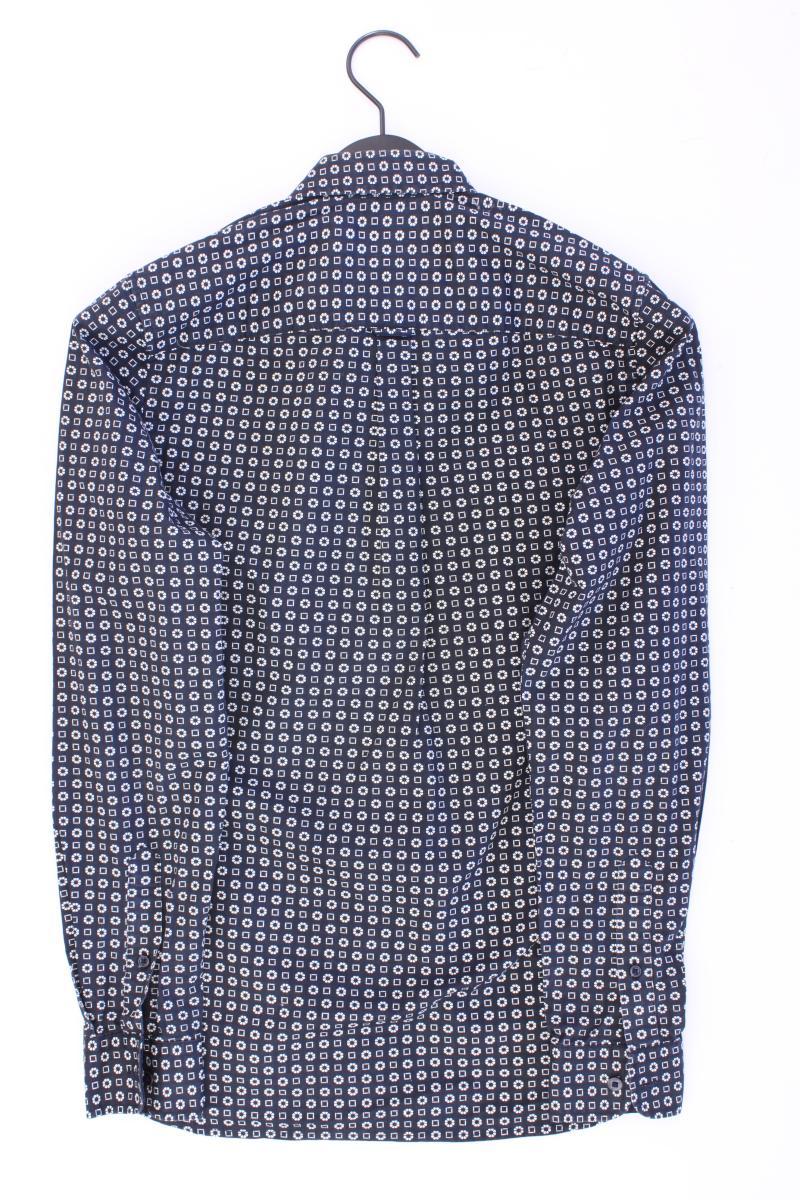 FRED PERRY Langarmhemd für Herren Gr. XS blau aus Baumwolle