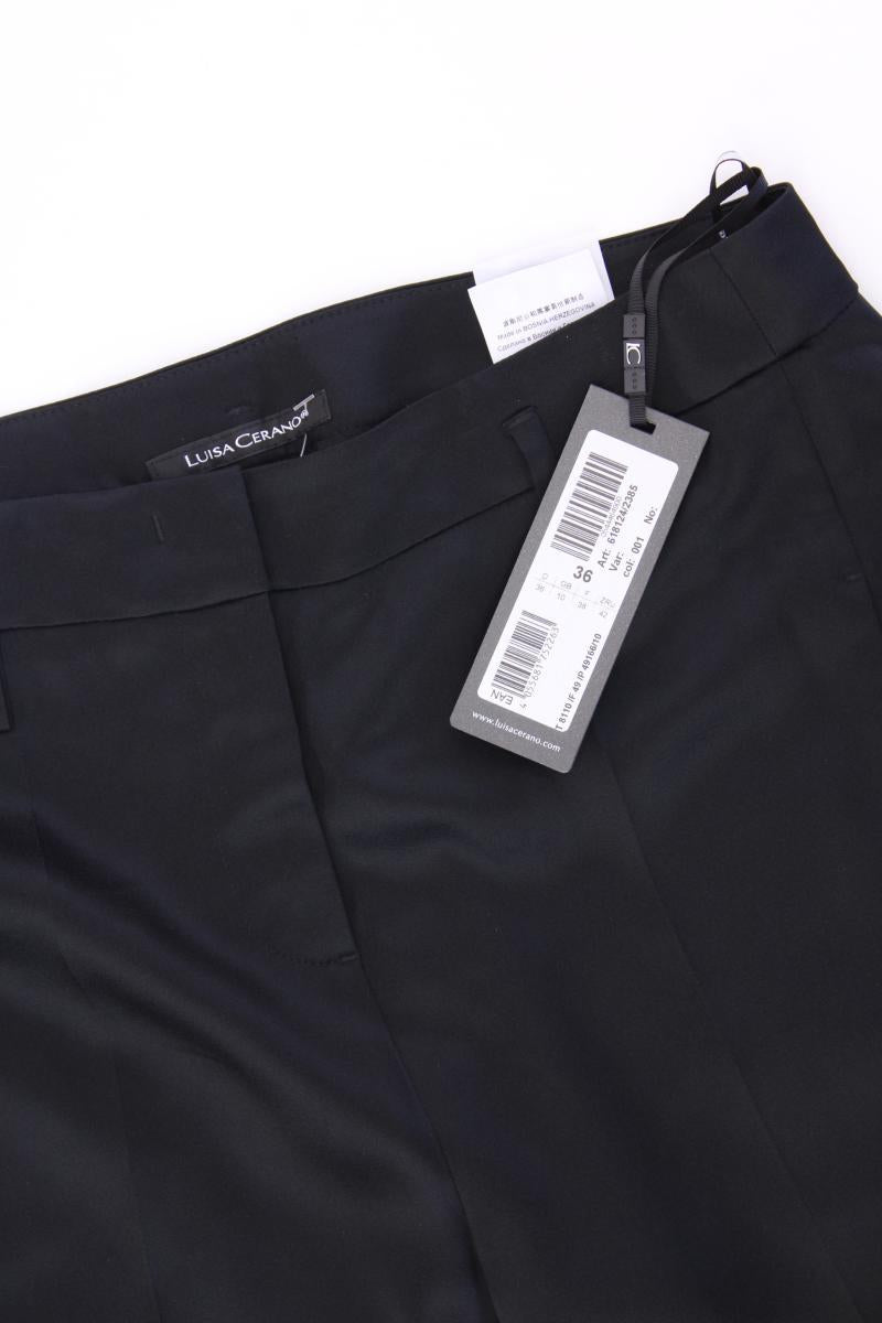 Luisa Cerano Satinhose Gr. 36 neu mit Etikett schwarz aus Acetat