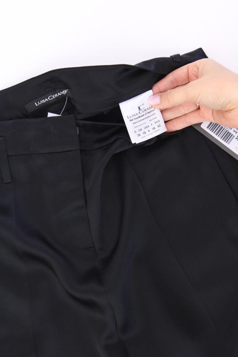 Luisa Cerano Satinhose Gr. 36 neu mit Etikett schwarz aus Acetat