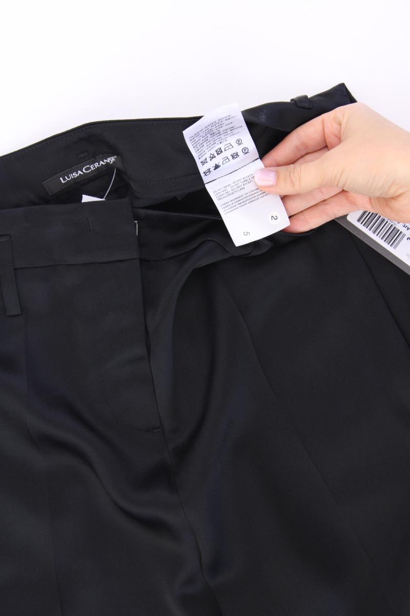 Luisa Cerano Satinhose Gr. 36 neu mit Etikett schwarz aus Acetat