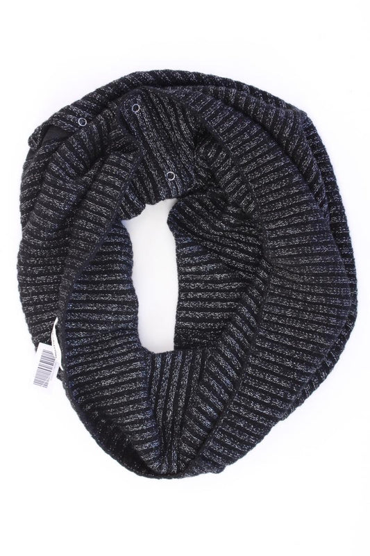 Modström Loop Schal mit Glitzer neuwertig schwarz aus Wolle