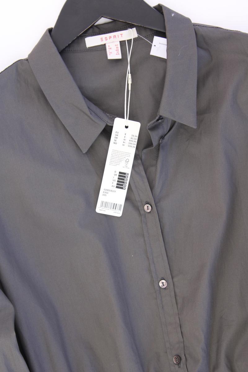 Esprit Langarm Blusenkleid Gr. 42 neu mit Etikett Neupreis: 59,99€! grau