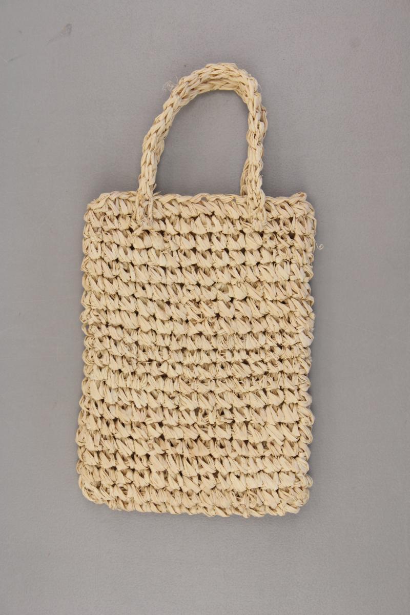 Kleine Basttasche neuwertig braun