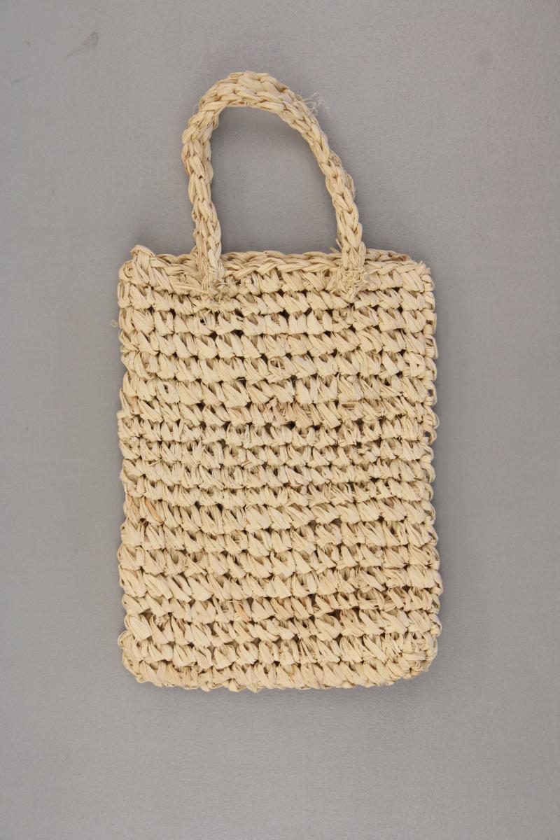 Kleine Basttasche neuwertig braun