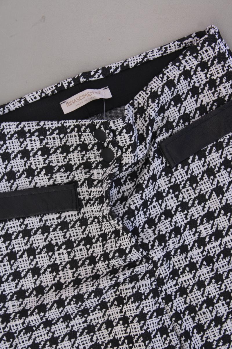 Rinascimento Stoffhose Gr. L hahnentritt neuwertig schwarz aus Polyester
