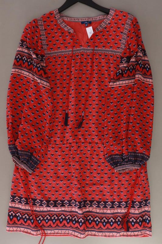 Tom Tailor Langarmkleid Gr. 40 rot aus Polyester
