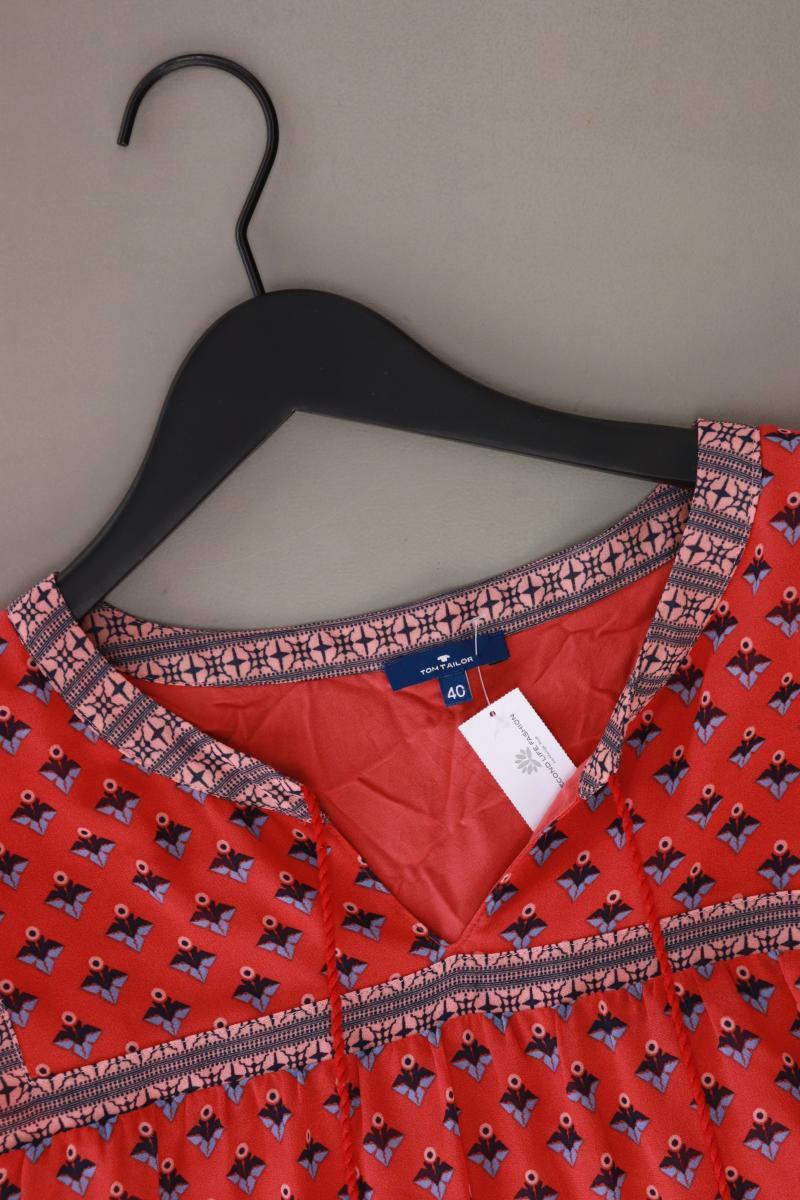 Tom Tailor Langarmkleid Gr. 40 rot aus Polyester