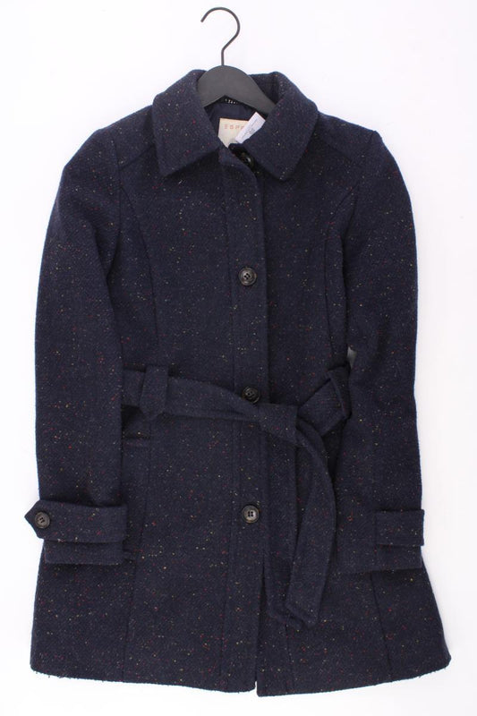 Esprit Regular Mantel Gr. 36 mit Gürtel blau aus Polyester
