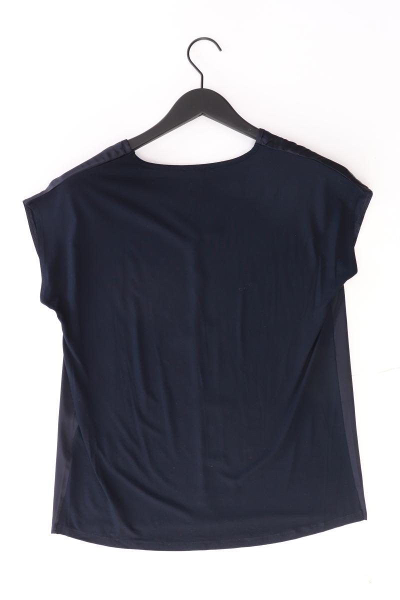 More&More Kurzarmbluse Gr. 38 blau aus Viskose