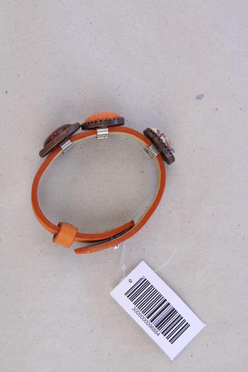 Armband neuwertig orange aus Leder