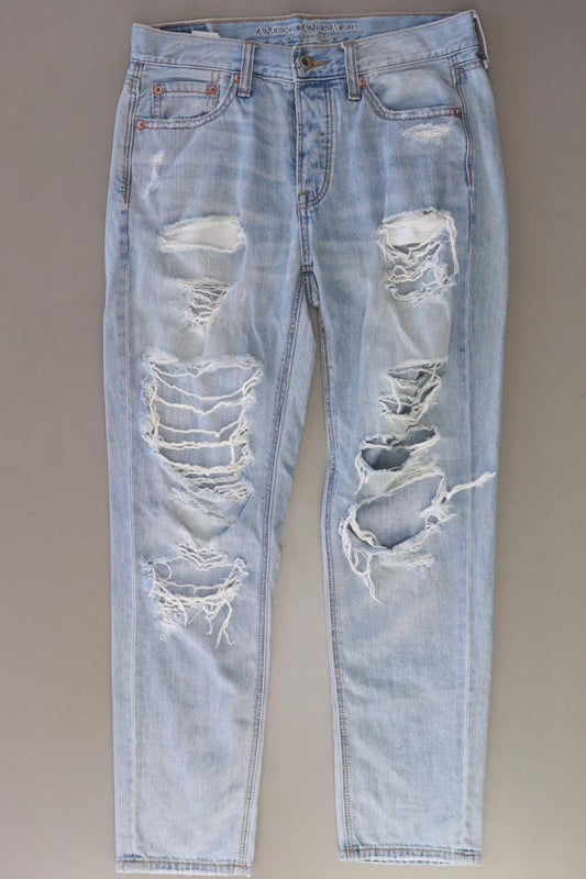 American Eagle Outfitters Straight Jeans Gr. UK 8 (XS) blau aus Baumwolle