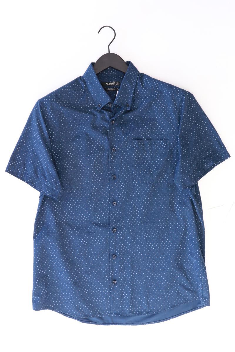 LC Waikiki Kurzarmhemd für Herren Gr. XL blau aus Baumwolle