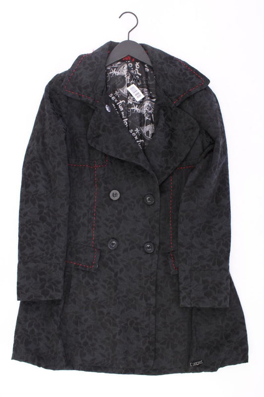 Desigual Regular Mantel Gr. 42 schwarz aus Baumwolle