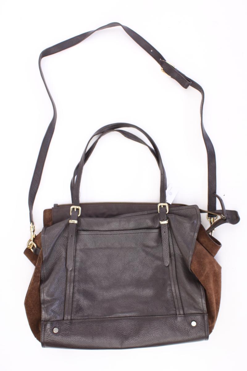 Massimo Dutti Schultertasche braun aus Leder