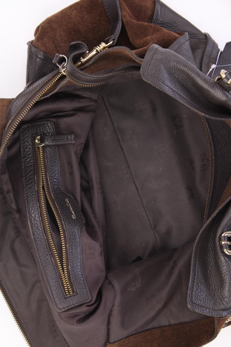 Massimo Dutti Schultertasche braun aus Leder