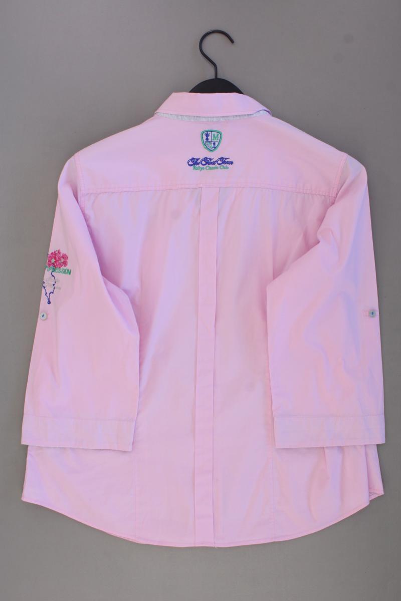 Milano Italy Classic Bluse Gr. 42 3/4 Ärmel rosa aus Baumwolle