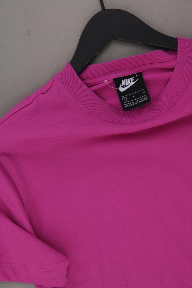 Nike Sportshirt für Herren Gr. S Kurzarm pink aus Baumwolle