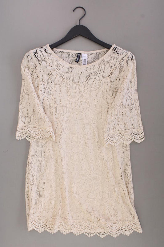 H&M Spitzenkleid Gr. 36 neuwertig 3/4 Ärmel creme aus Polyester