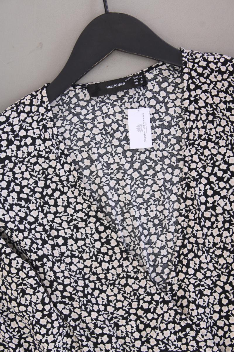 Hallhuber Playsuit Gr. 34 mit Blumenmuster neuwertig mehrfarbig aus Viskose