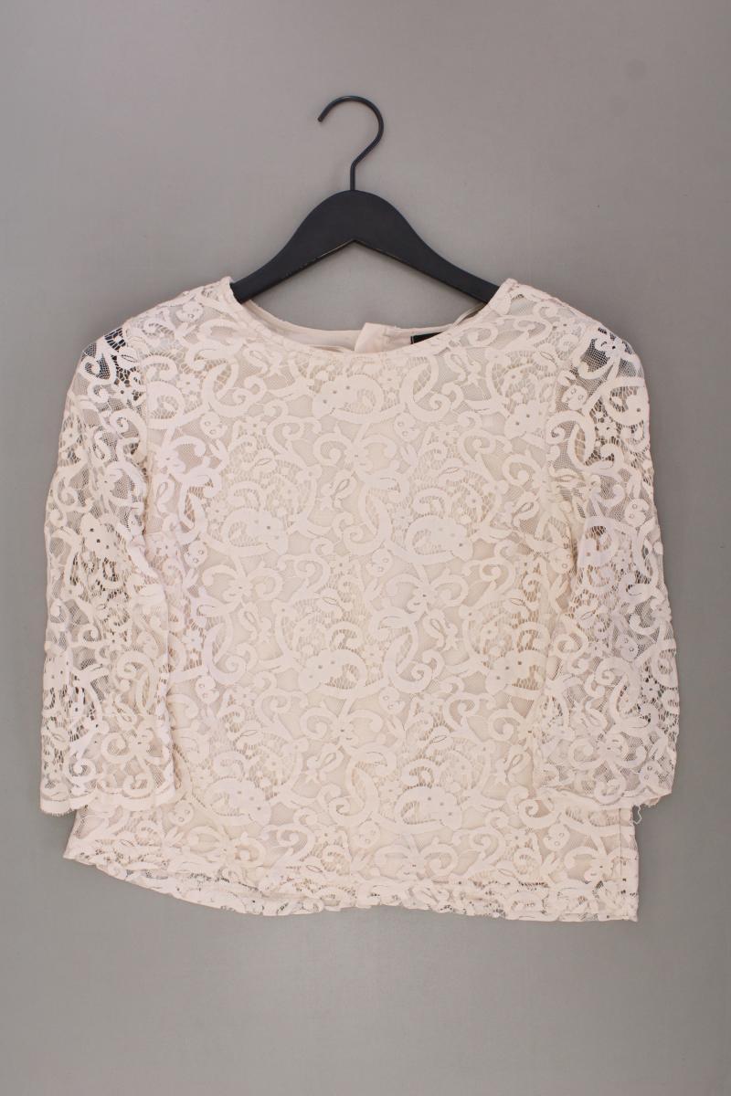 Regular Shirt Gr. S neuwertig 3/4 Ärmel creme aus Baumwolle