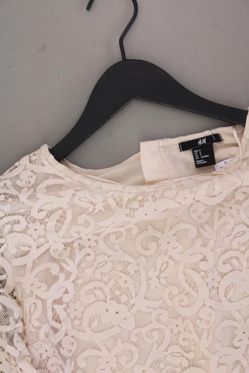 Regular Shirt Gr. S neuwertig 3/4 Ärmel creme aus Baumwolle