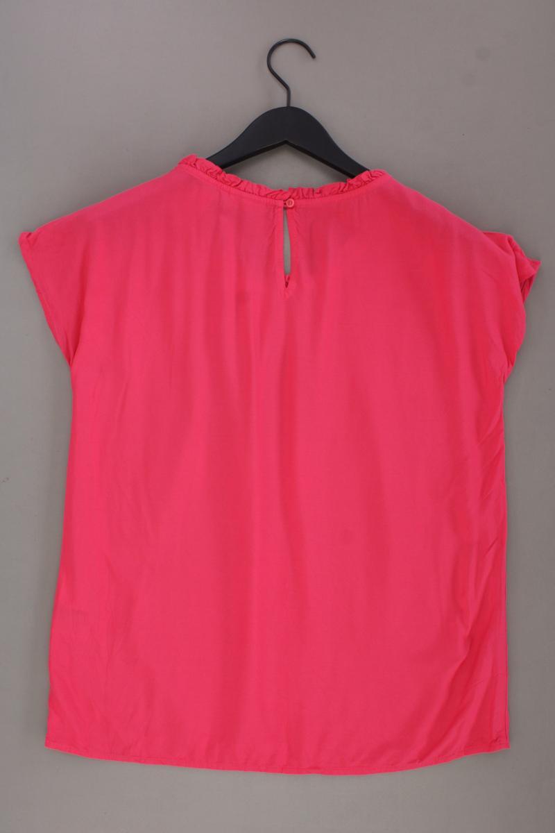 Street One Rüschenbluse Gr. 38 neuwertig Kurzarm pink aus Viskose