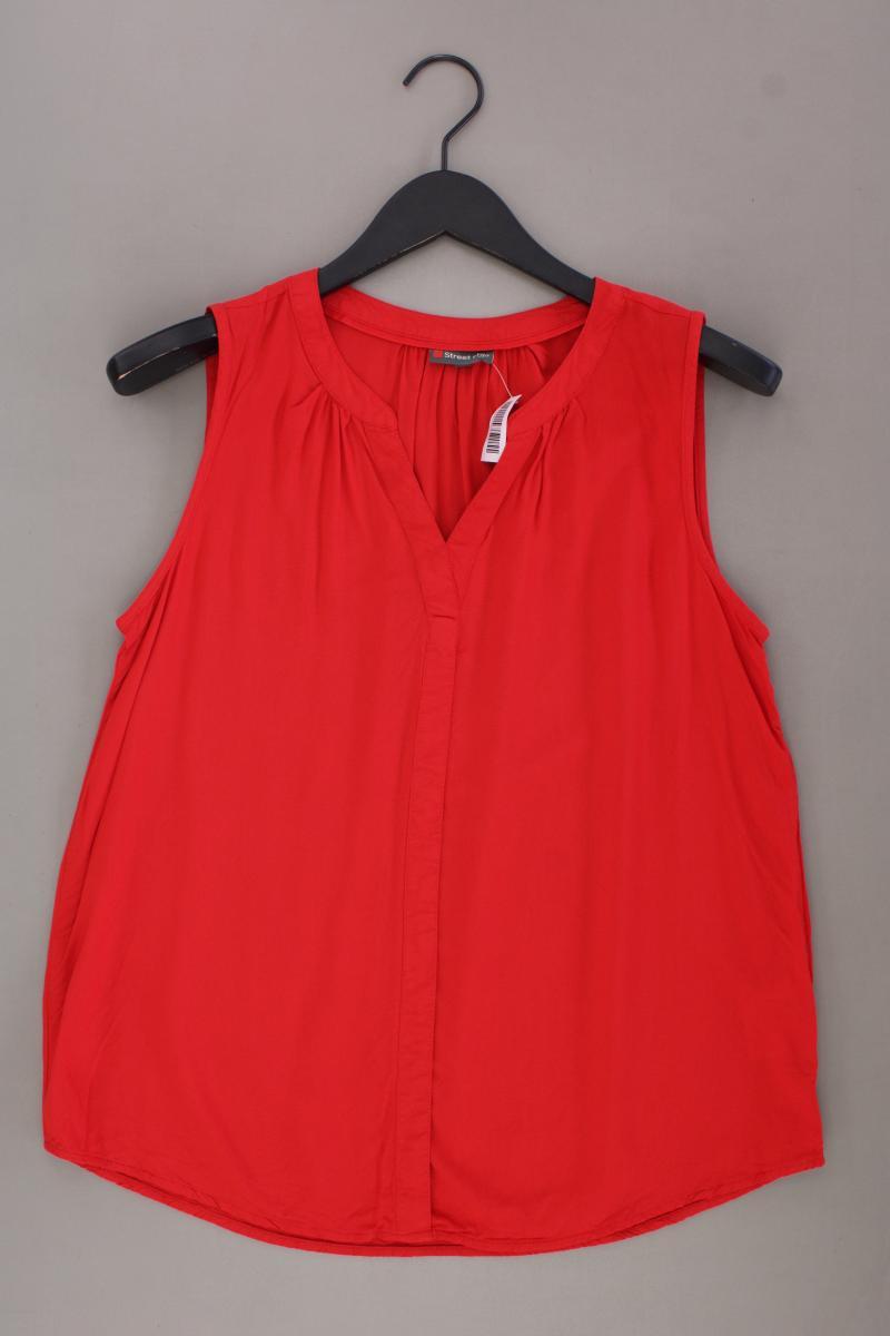 Street One Ärmellose Bluse Gr. 38 neuwertig rot aus Viskose