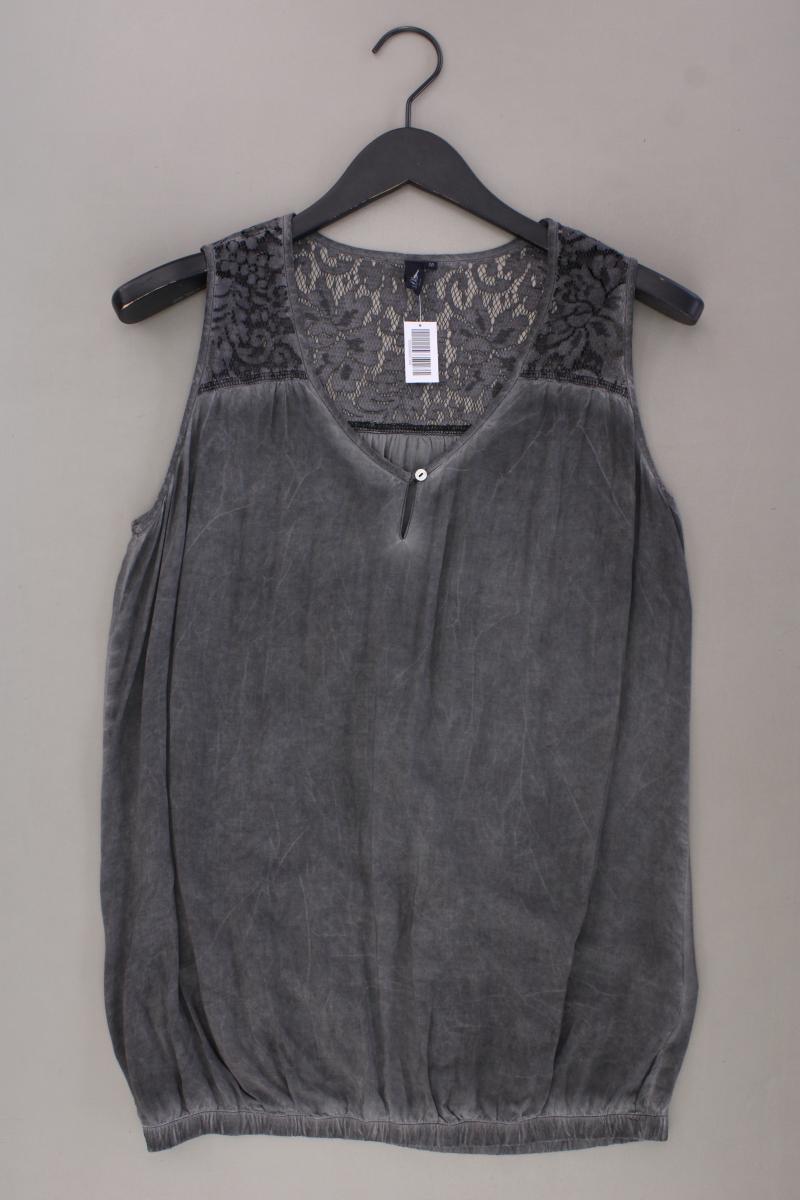 s.Oliver Ärmellose Bluse Gr. M grau aus Viskose