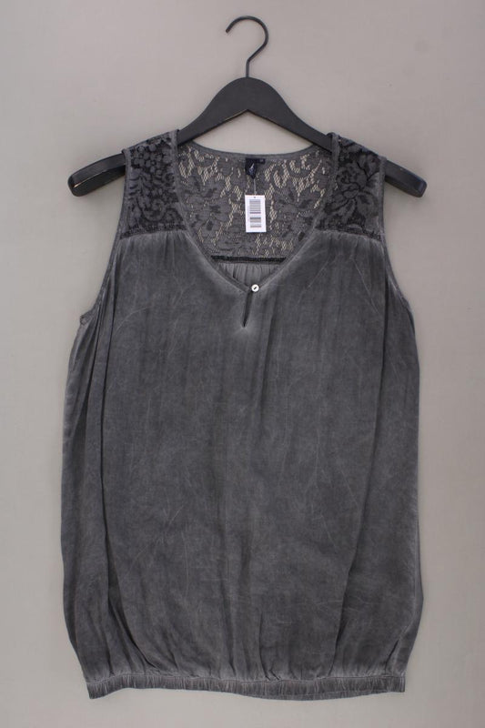 s.Oliver Ärmellose Bluse Gr. M grau aus Viskose