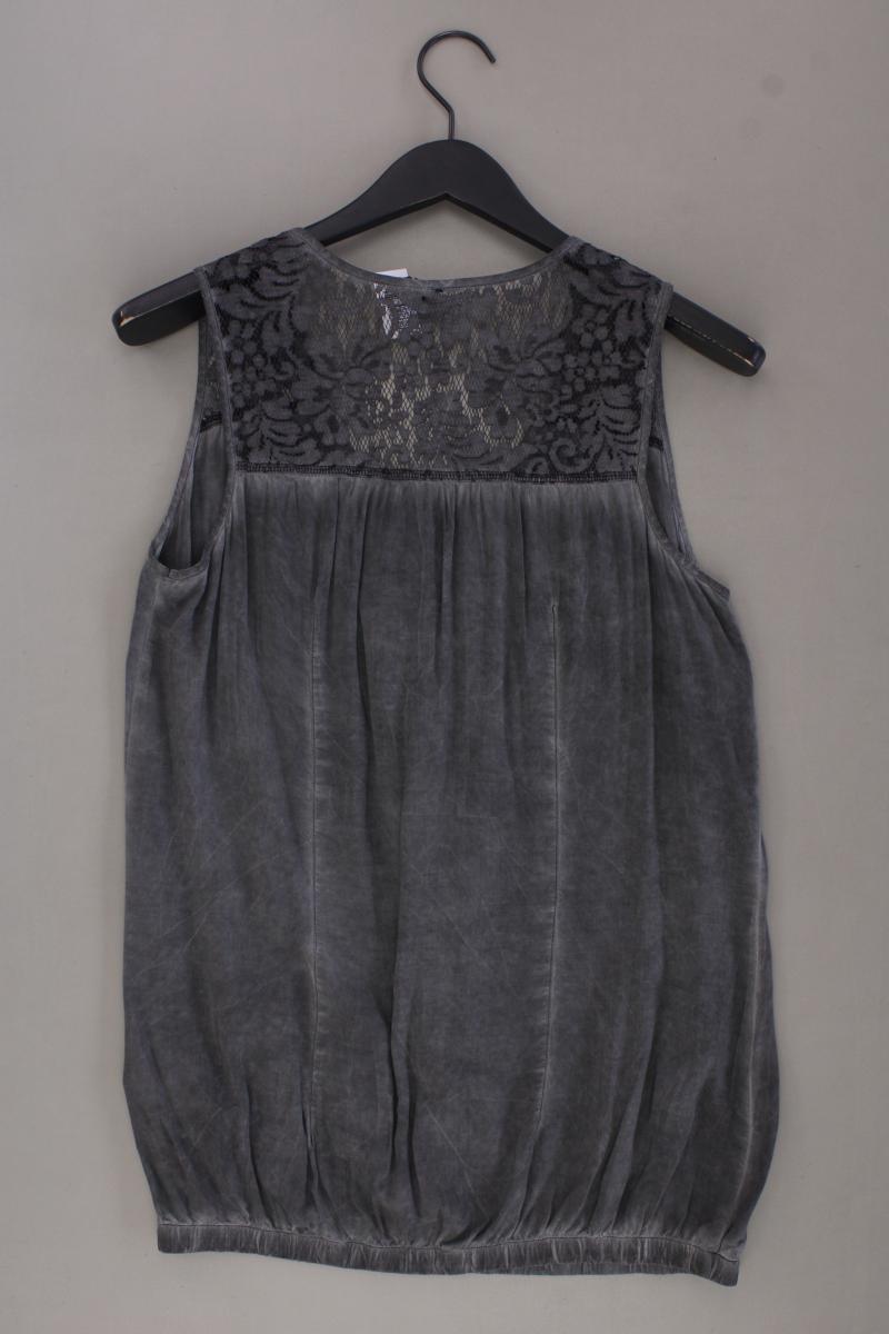 s.Oliver Ärmellose Bluse Gr. M grau aus Viskose