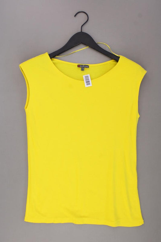 Street One T-Shirt Gr. 40 neuwertig Kurzarm gelb aus Baumwolle