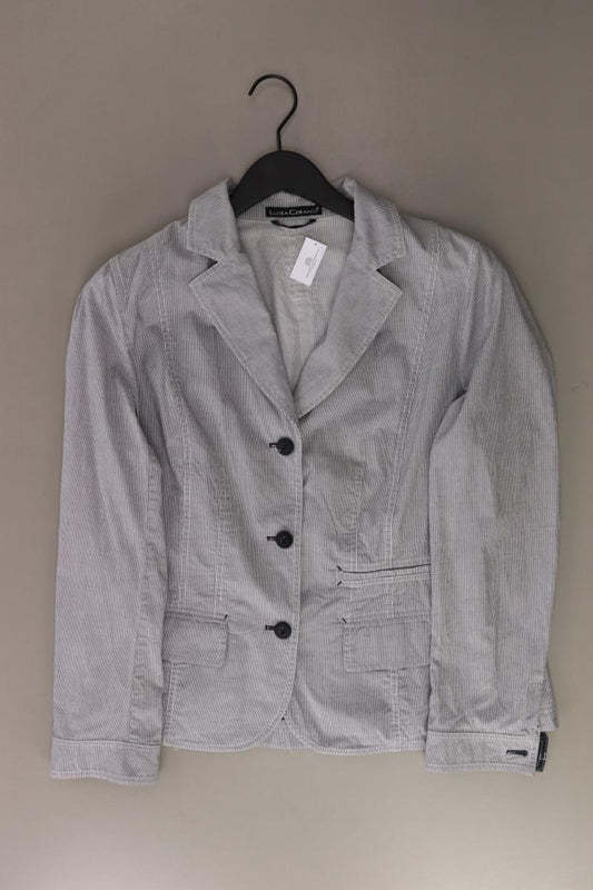 Luisa Cerano Regular Blazer Gr. 42 grau aus Baumwolle