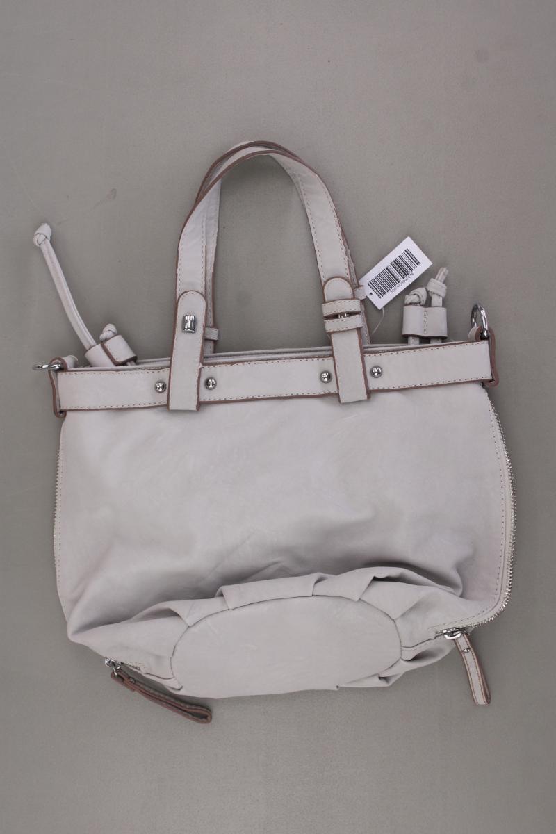 Henkeltasche grau aus Kunstleder