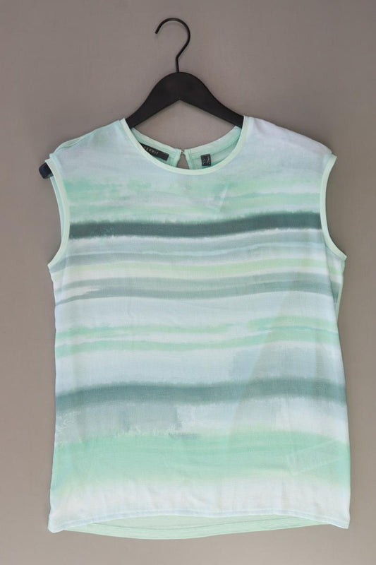 Esprit Kurzarmbluse Gr. M türkis aus Polyester
