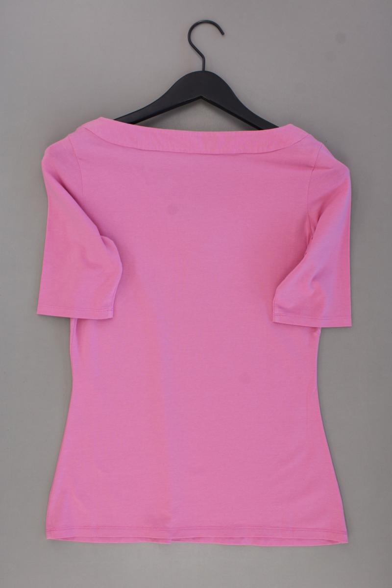 comma, Shirt mit V-Ausschnitt Gr. 38 neuwertig Kurzarm pink aus Baumwolle