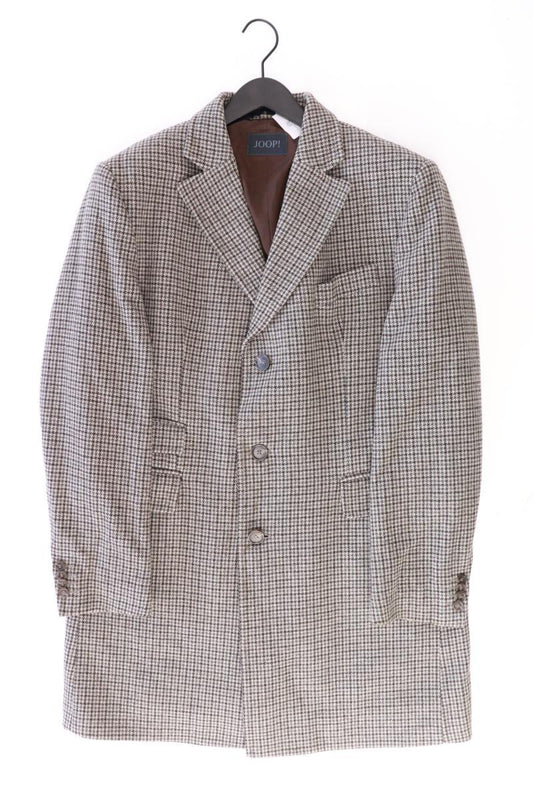 Joop! Regular Mantel für Herren Gr. 54 hahnentritt grau aus Polyester