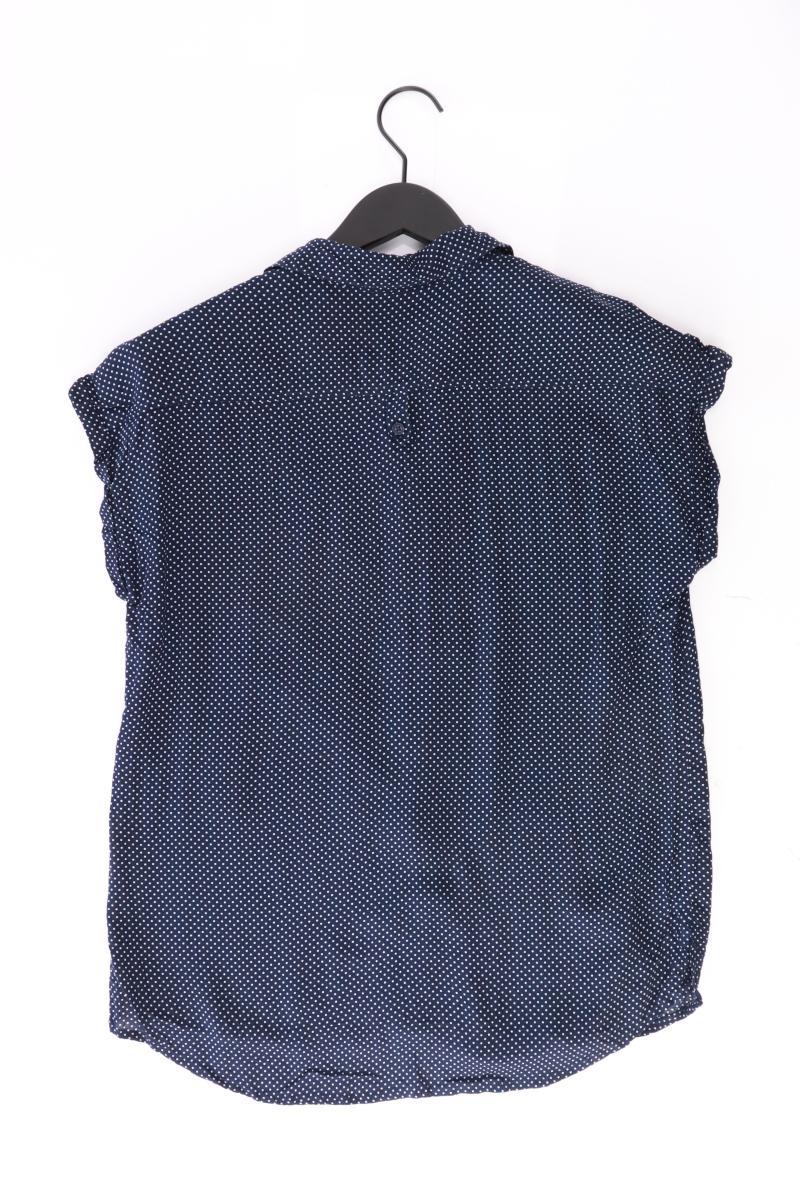 s.Oliver Kurzarmbluse Gr. 36 gepunktet blau
