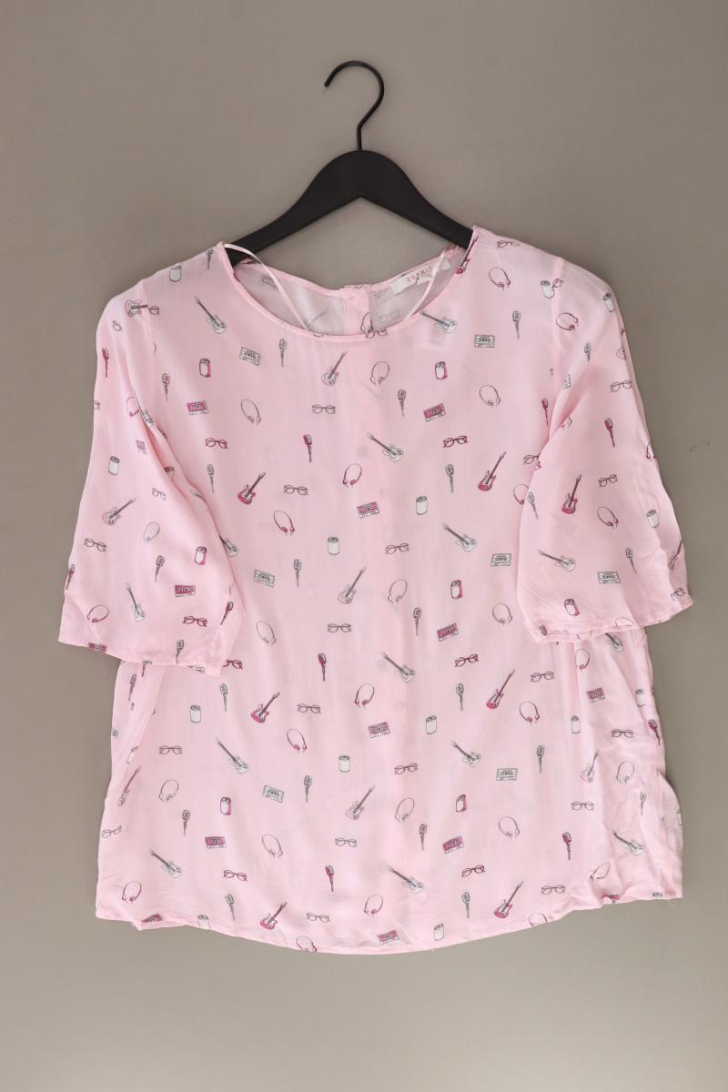 Esprit Regular Bluse Gr. 40 3/4 Ärmel rosa aus Viskose