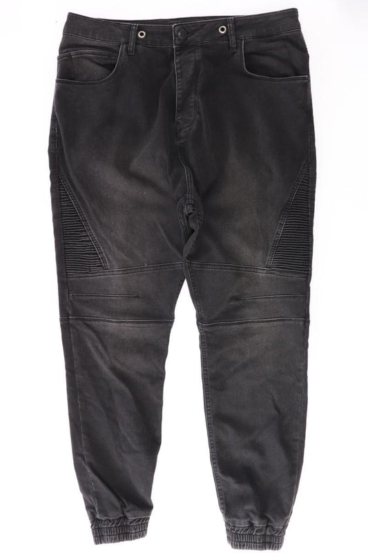 DEF CLOTHING Baggy Jeans für Herren Gr. 36 schwarz aus Baumwolle
